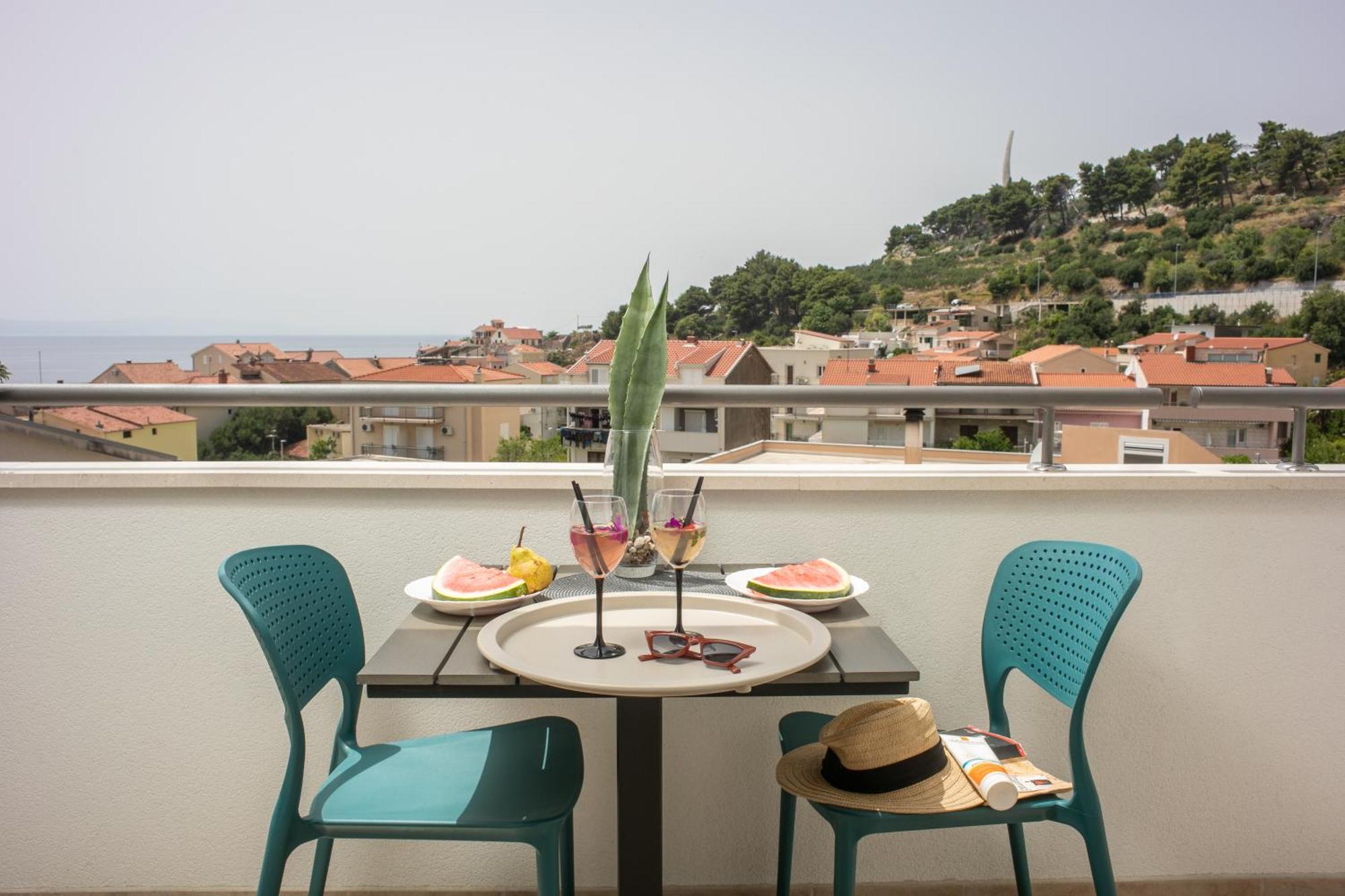 Sea View Ela Apartments Podgora Rum bild