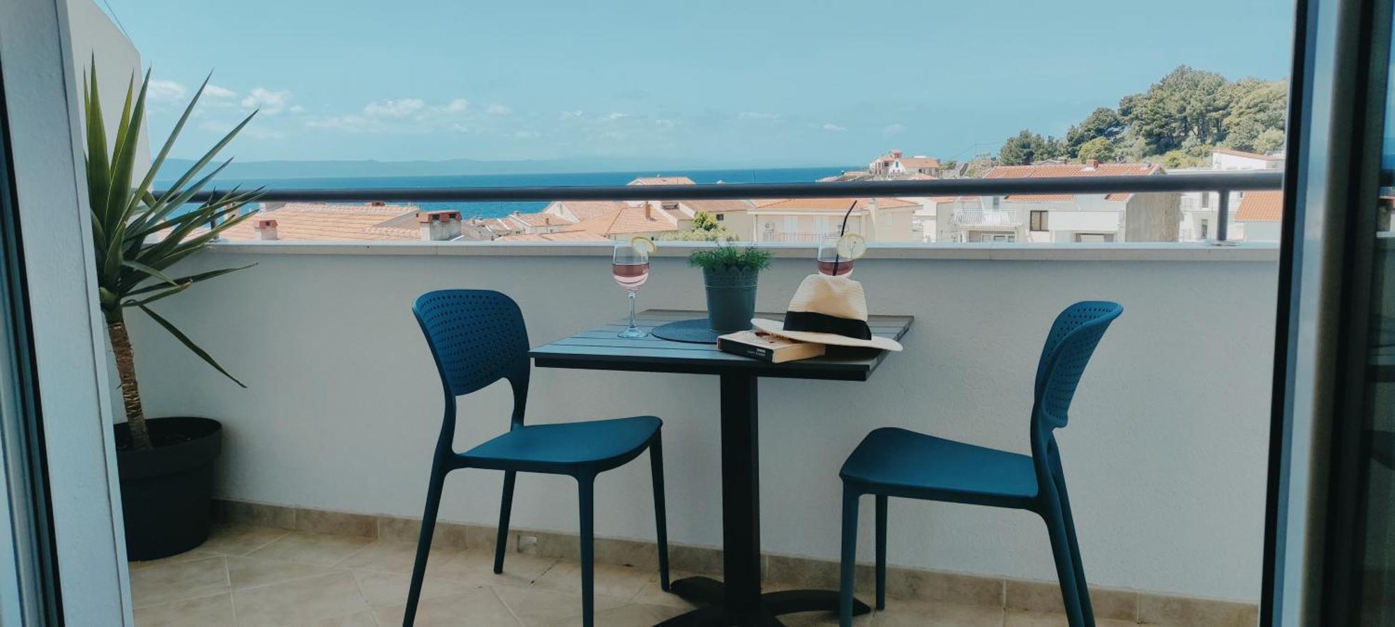 Sea View Ela Apartments Podgora Rum bild